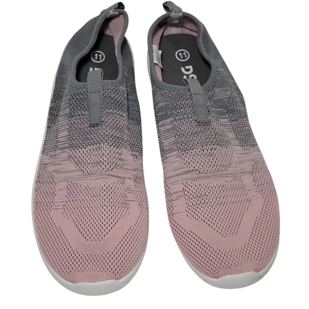 DSG Knit Water Shoes Women Size 11 Slip On Pink Gray Ombre Beach Pool Cruise NEW - Picture 2 of 12